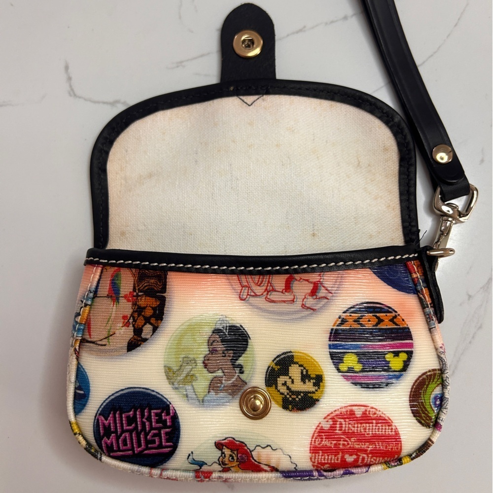 Dooney & Bourke Vintage Disney Flap Wristlet, Collectors Item, RARE- Like New! - Picture 10 of 16